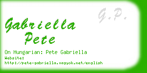 gabriella pete business card